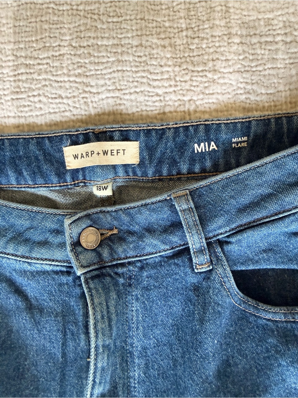 Warp + Weft Miami Flare Jeans (never worn) - Picture 2 of 5